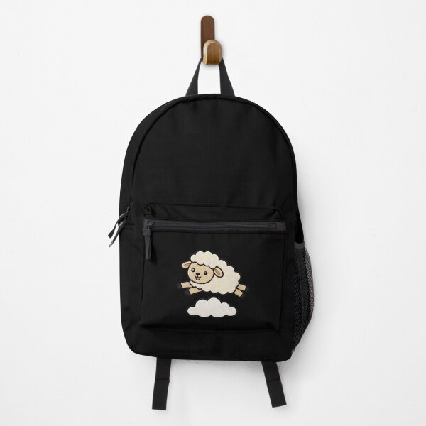 Item preview, Funny Sheep Jumping Over Cloud Kawaii Embroidery Patch designed and sold by ColorSplash123.