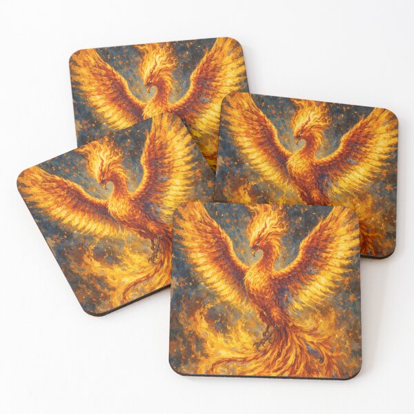 Item preview, Phoenix – Wings of Rebirth Painting designed and sold by GalleryKauffeld.