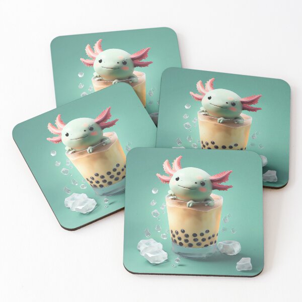 Item preview, Boba Bubble Axolotl designed and sold by ONYX Pixee.