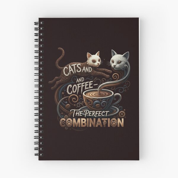 Item preview, Cats and Coffee – The Perfect Combination designed and sold by SkrabinhoArt.