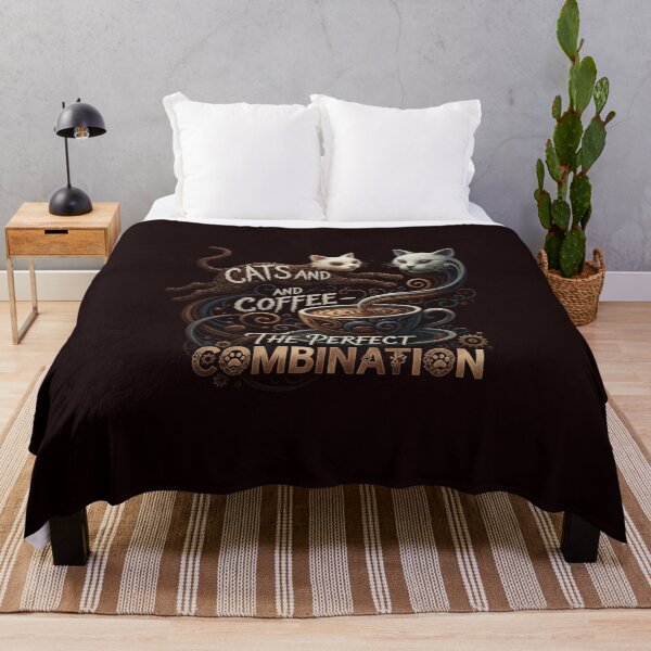 Item preview, Cats and Coffee – The Perfect Combination designed and sold by SkrabinhoArt.