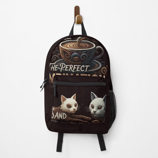 Item preview, Cats and Coffee – The Perfect Combination designed and sold by SkrabinhoArt.