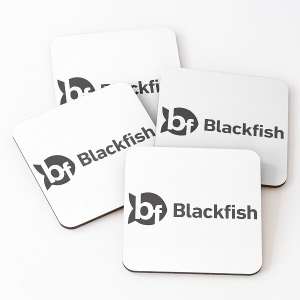 Item preview, Blackfish Minimalist Fish Silhouette Monogram Logo designed and sold by mseymo.