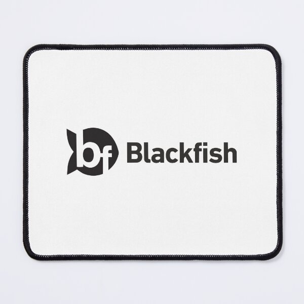Item preview, Blackfish Minimalist Fish Silhouette Monogram Logo designed and sold by mseymo.