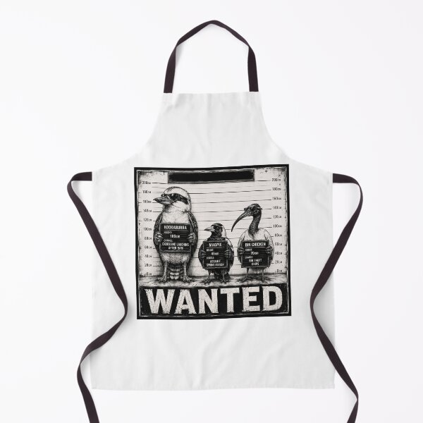 Item preview, Wanted Kookaburra Magpie Bin Chicken Lineup Funny Aussie Bird Wanted Tee Australia designed and sold by Yellowriversss.