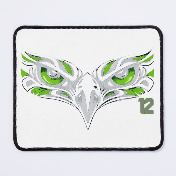 Item preview, Fierce Eagle Eyes Abstract Green Mascot Design designed and sold by WilliamTh31257.