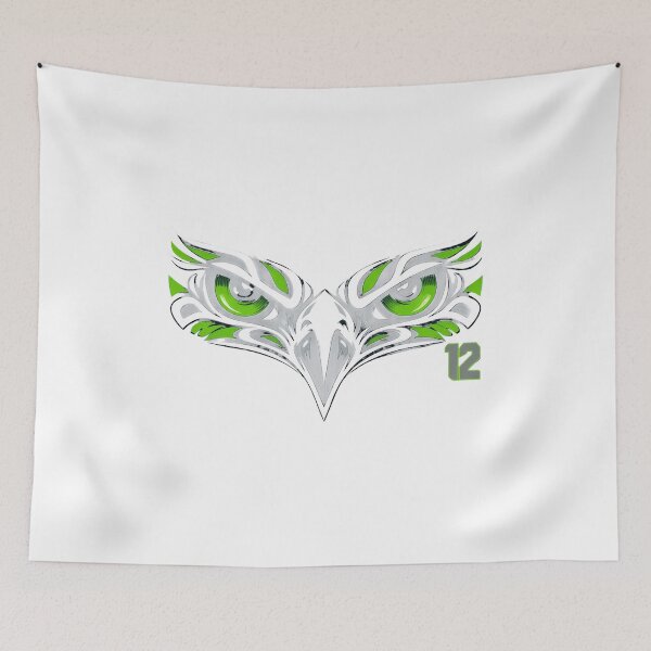 Item preview, Fierce Eagle Eyes Abstract Green Mascot Design designed and sold by WilliamTh31257.