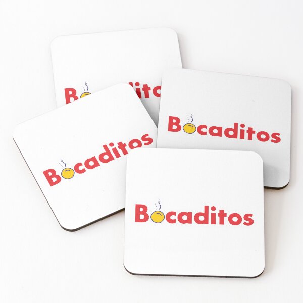 Item preview, Bocaditos Hot Snack Red and Yellow Cartoon Logo designed and sold by mseymo.