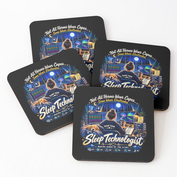 Item preview, Sleep Technologist Heroes Wear Electrodes Polysomnography Design designed and sold by amndro.