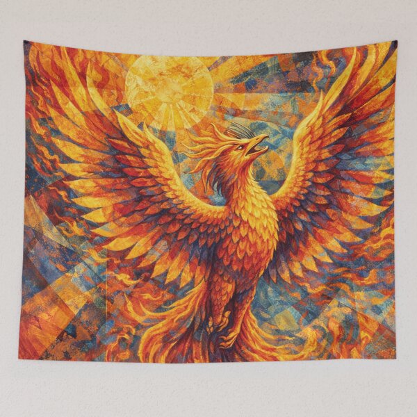Item preview, Phoenix – Rise from the Ashes Painting designed and sold by GalleryKauffeld.