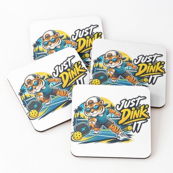 Item preview, Just Dink It – Funny Tiger Pickleball Retro Design designed and sold by 50Pxels.
