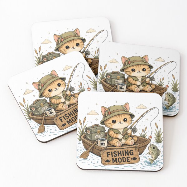 Item preview, Fishing Mode – Cute Cat Fishing Adventure designed and sold by MySthore.