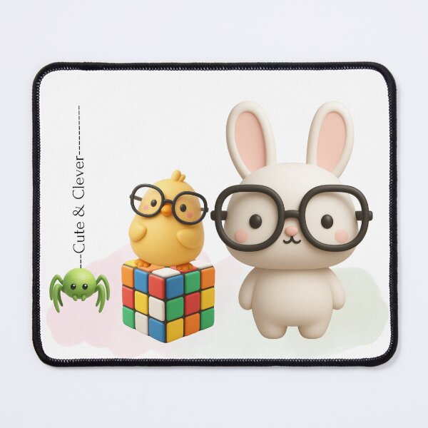 Item preview, Cute & Clever Animals with Rubik’s Cube designed and sold by Agnisherl.
