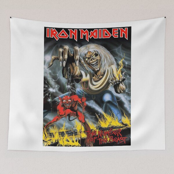 Item preview, The Number of the Beast Vintage Heavy Metal Poster designed and sold by samelgogu0.