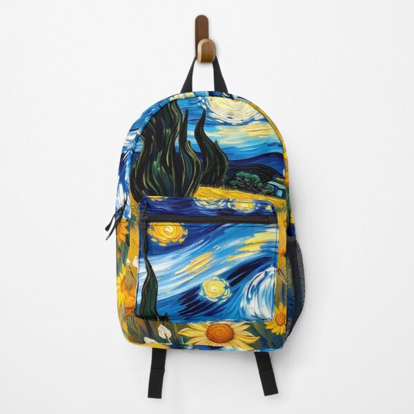 Item preview, Starry Night Sunflower Field - Van Gogh Inspired designed and sold by Surviving Monday Club.