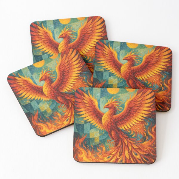 Item preview, Phoenix – The Eternal Firebird Painting  designed and sold by GalleryKauffeld.