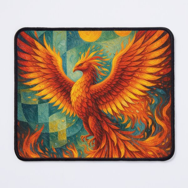 Item preview, Phoenix – The Eternal Firebird Painting  designed and sold by GalleryKauffeld.