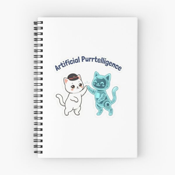 Item preview, Artificial Purrtelligence – Cute AI Robot Cat designed and sold by PrintforDesign.