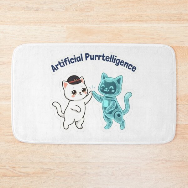 Item preview, Artificial Purrtelligence – Cute AI Robot Cat designed and sold by PrintforDesign.