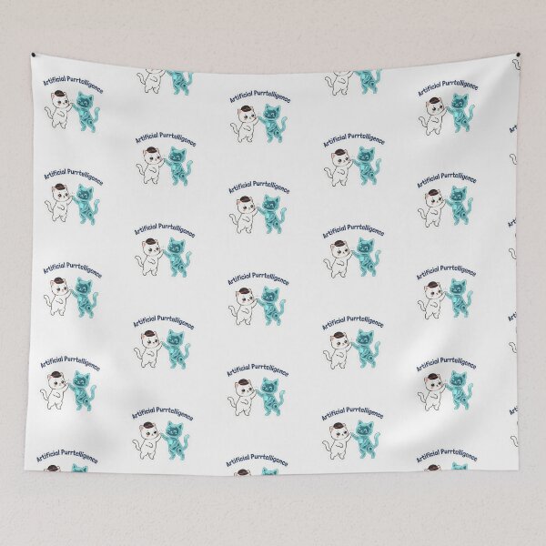 Item preview, Artificial Purrtelligence – Cute AI Robot Cat designed and sold by PrintforDesign.