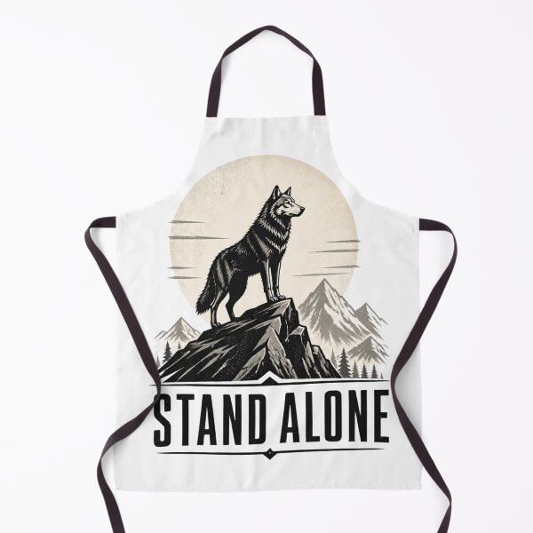Item preview, Stand Alone Wolf – Minimalist Mountain Wolf designed and sold by Brain shot.