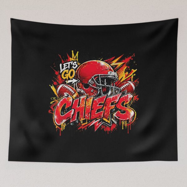 Item preview, Red Football Helmet Street Art designed and sold by DavidRamo31343.