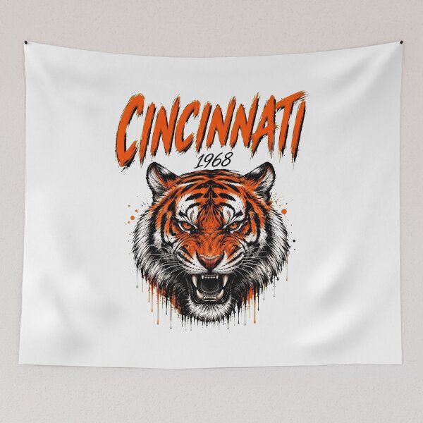 Item preview, Fierce Bengal Tiger Face Graphic With Retro Attitude designed and sold by Christoph19611.