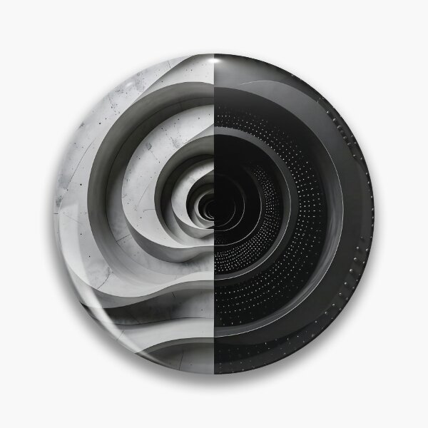 Item preview, Monochrome Spiral Patterns in Gray Stone designed and sold by Vicky Brago-Mitchell®.