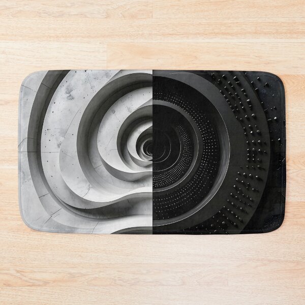 Item preview, Monochrome Spiral Patterns in Gray Stone designed and sold by Vicky Brago-Mitchell®.