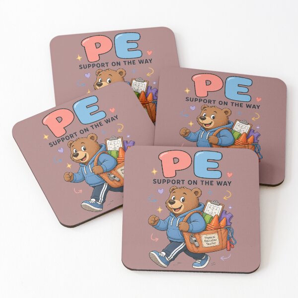 Item preview, PE Teacher Bear Support designed and sold by MOCH- ART.