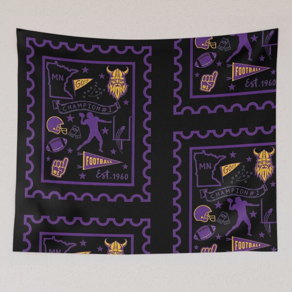 Item preview, Vintage Football Champion Viking Sports Emblem Design designed and sold by JavierUnd77217.