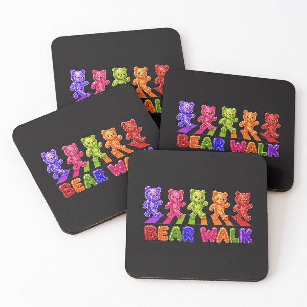 Item preview, Crystal Gummy Bears Walking The Rainbow Crosswalk designed and sold by ArtisticDesignsbyLinda.
