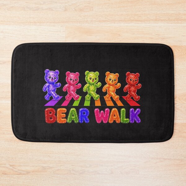 Item preview, Crystal Gummy Bears Walking The Rainbow Crosswalk designed and sold by ArtisticDesignsbyLinda.