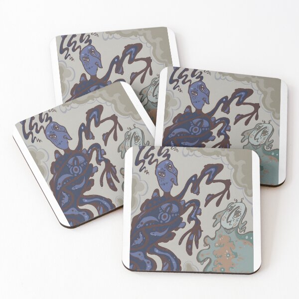 Item preview, Abstract Colorful Creatures Art designed and sold by Catsi-Nook-Art.