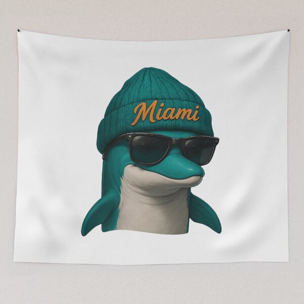 Item preview, Miami Dolphin Cool Streetwear Vintage Mascot Artwork designed and sold by AmyColema57042.