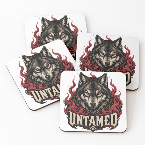 Item preview, Untamed Wolf – Fierce Wolf & Fire Streetwear designed and sold by Brain shot.