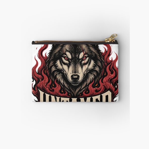 Item preview, Untamed Wolf – Fierce Wolf & Fire Streetwear designed and sold by Brain shot.