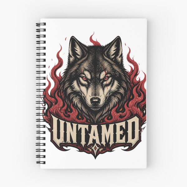 Item preview, Untamed Wolf – Fierce Wolf & Fire Streetwear designed and sold by Brain shot.