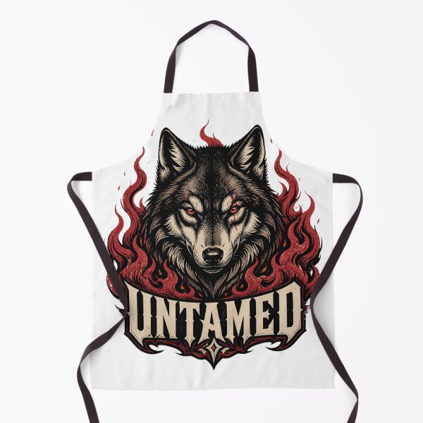 Item preview, Untamed Wolf – Fierce Wolf & Fire Streetwear designed and sold by Brain shot.