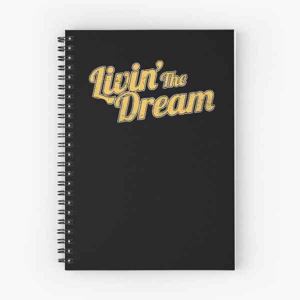 Item preview, Livin The Dream Retro Script Typography designed and sold by Celestial Humans.