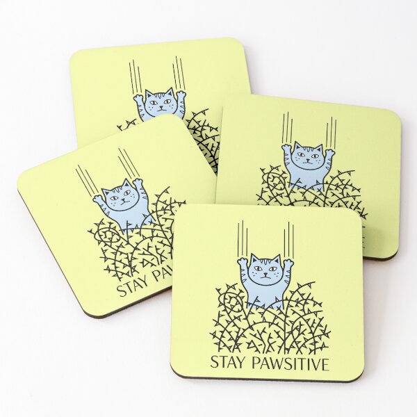Item preview, Stay Pawsitive Cat designed and sold by MagicTheDog.