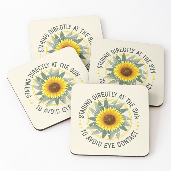 Item preview, Staring Directly At The Sun To Avoid Eye Contact - Funny Introvert Sunflower designed and sold by the-Z3nith.