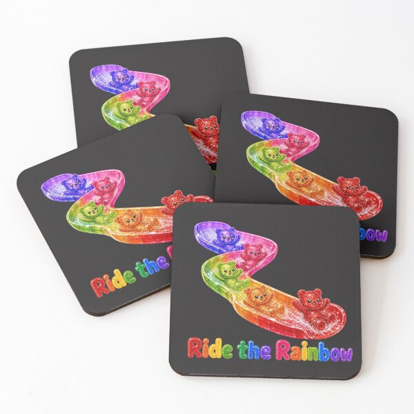 Item preview, Crystal Gummy Bears Sliding Down A Rainbow Water Slide designed and sold by ArtisticDesignsbyLinda.