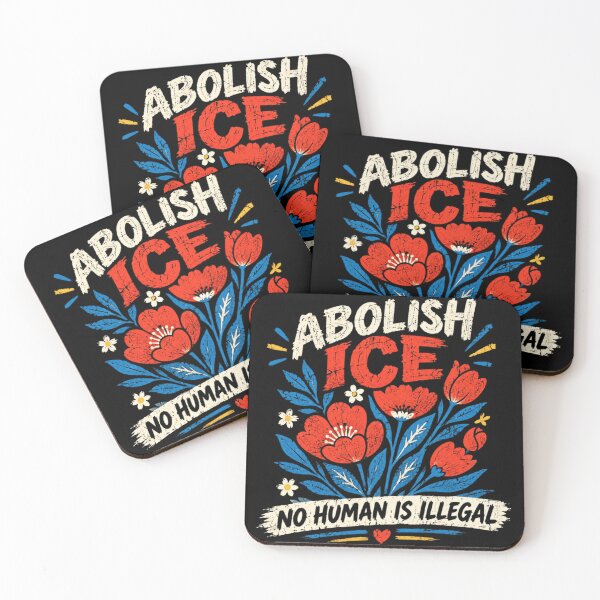 Item preview, Abolish Ice No Human Is Illegal Human Rights Advocate Social Justice Activism designed and sold by RetroMini2026.