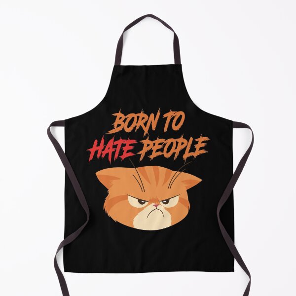 Item preview, Born to Hate People – Funny Grumpy Cat Introvert Humor 5 designed and sold by WordPlayStudio.