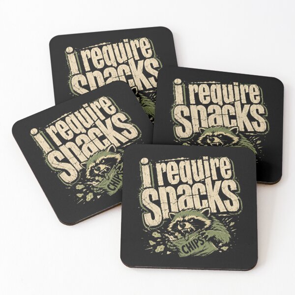 Item preview, I Require Snacks Raccoon Animal Lover Funny Snack Enthusiast designed and sold by HumansStuck12.