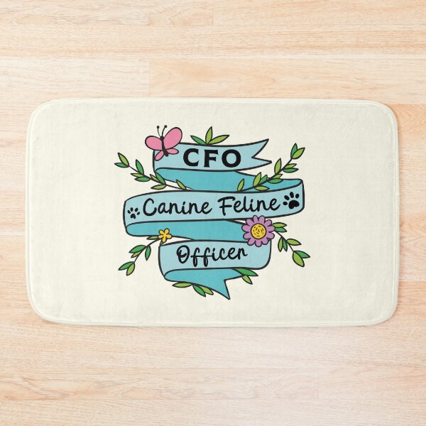 Item preview, CFO Canine Feline Officer Ribbon Graphic designed and sold by chillaxcats.