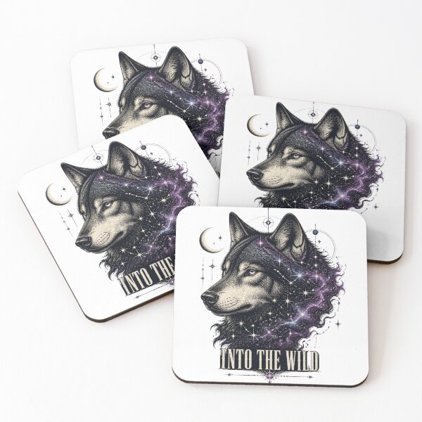 Item preview, Into The Wild – Cosmic Wolf Space Design designed and sold by Brain shot.
