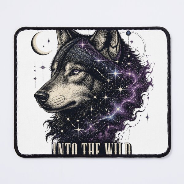 Item preview, Into The Wild – Cosmic Wolf Space Design designed and sold by Brain shot.