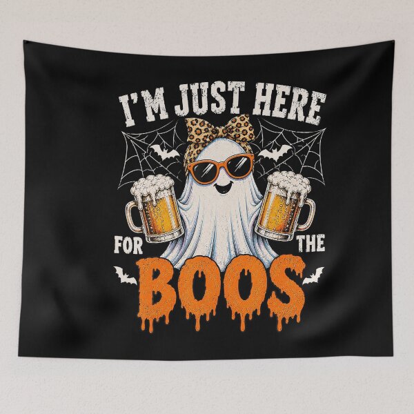 Item preview, Im Just Here For The Boos Funny Ghost Halloween designed and sold by stershopepie.